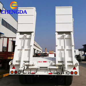 Semi-<span class=keywords><strong>remorque</strong></span> surbaissée robuste à 3 ou 4 essieux pour conteneurs de 40 pieds, capacité 60 tonnes - Product Image 4