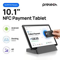 Tableta POS Android de 10.1 Pulgadas con NFC, GMS, SoftPOS, Pago con un Toque, 4G LTE, Estación de Carga para Negocios de Pago Minorista, ODM, OEM