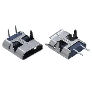 Vertikale SMT Micro USB-Buchse 2-polig 90 180-Grad-Stiftlänge 1, 5 1,8mm SMD MK-Anschluss Gerade/Curl-Kanten buchse