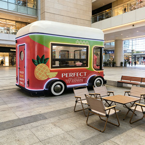 Custom <b>Electric</b> Mobile Food Cart Stainless Steel Fast Food Truck <b>BBQ</b> Fast Food Truck Mobile Pizza Vending Food Cart - Product Image 1