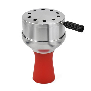 Porta Carbonella per Shisha in Metallo Satinato Moderno, Accessori Ecologici per Narghilè con Gestione del Calore - Product Image 4