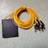 Répartiteur PLC à fibre optique FTTH de type cassette ABS, 4 ports FC/APC/UPC, longueur d'onde 1535-1565 nm, certifié CE RoHS FCC