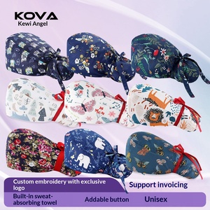<span class=keywords><strong>Gorro</strong></span> de Algodón Puro con Estampado de Dibujos Animados para Mujer, <span class=keywords><strong>Gorro</strong></span> para Cabello Largo, Antipolvo, para Maternidad, Quirófano, Clínica Dental - Product Image 2