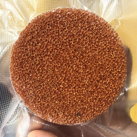 Échantillon de mousse de cuivre de laboratoire 2 mm feuille d'électrode mousse métallique Cu à cellules ouvertes
