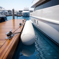 Pare-battage gonflable marin avec bande de caoutchouc pour protection de quai de yacht, bateau pneumatique et bateau-maison