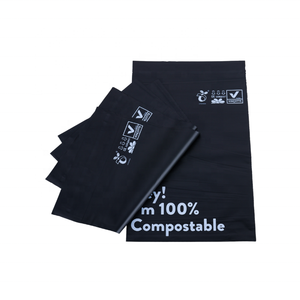 Fábrica al por mayor PLA + PBAT logotipo impreso personalizado embalaje de envío 100% bolsas de <span class=keywords><strong>correo</strong></span> compostables polivinílicas biodegradables - Product Image 3