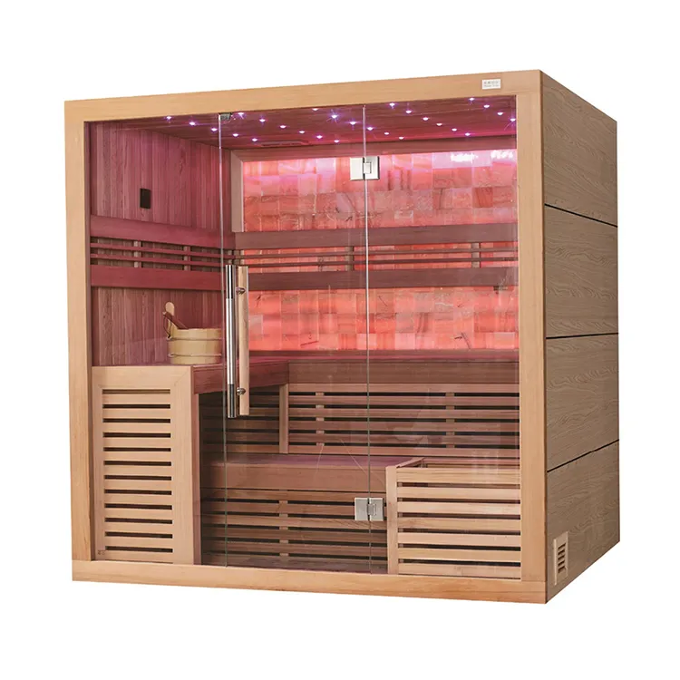 Monalisa Sauna Luxe Doucheruimte Binnen 2 Persoons Cederstoom 8kw Hout Saunaruimte