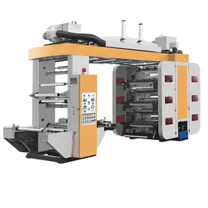 130m/min High speed stack type double-side printing six eight colors multicolor flexographic printing machine price