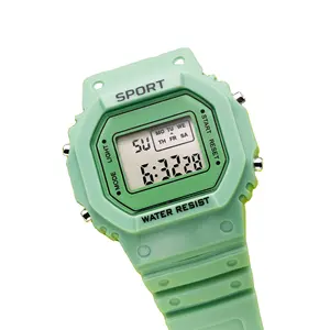 Meilleure vente moins cher 91s montre-bracelet pour enfants à bas prix Enfants minimaliste LCD sport montres électroniques numériques