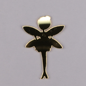 HSDCRAFT fiore personalizzato fata Design oro e argento resina planare 2 colori - Product Image 2