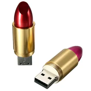 Girl Gift Lipstick Shape USB Flash Drive 1GB 2GB 4GB 8GB Lipstick USB Pen Drive for Women Girl 16GB 32GB 64G 128G PenDrive