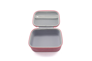 Étui portable et élégant en EVA pour produits numériques, nylon rose avec sac en filet - Product Image 4
