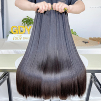 Grossiste de Cheveux Indiens Bruts Vierge 12A Alignés Cuticule Lisses Os Double Drawn Naturel Humains Paquets Indiens Bruts