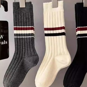 Women's Mid-Calf Slouch Socks Solid Color Polyester Thermo Sweat-Absorbing Regular Casual Style - Product Image 1