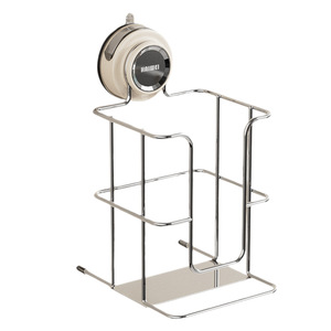 Haiwei Suction Cup Bathroom Storage Rack Metal Wire <b>Basket</b> For Tissue And Towel Wall Mounted No Drilling Required - Product Image 4