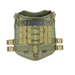 頑丈ナイロンペット用防水ベストカスタムロゴ調整可能戦術犬用ハーネス - Product Image 5