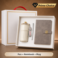 Carnet de notes A5 personnalisé avec logo, en acier inoxydable, pour affaires, coffret cadeau, carnets de notes exécutifs, stylo en métal