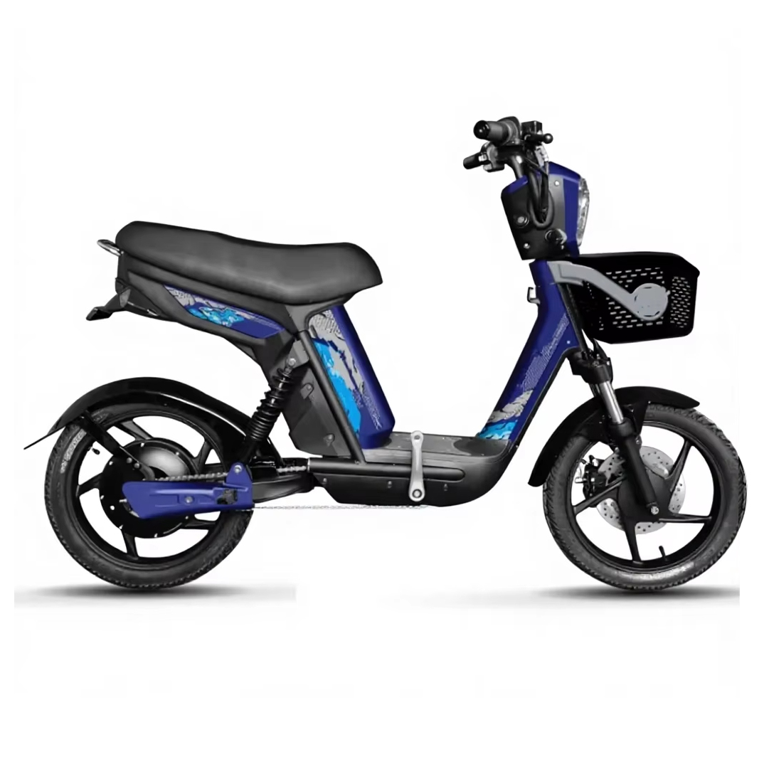 Bicicletta elettrica blu