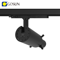 Projecteur portatif Gosun 15W à boîtier en aluminium, orientable à 42 degrés, mini spot LED de haute qualité pour rail