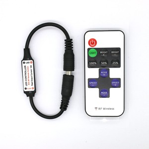 Rf11 Key đơn sắc điều khiển LED Strip đèn với dimmer dây điện mở rộng dây - Product Image 1