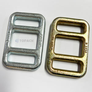 مشبك سلم مصنوع من الفولاذ الكربوني المجلفن مطبوع عليه شعار مخصص، للاستخدام أحادي الاتجاه، لأشرطة البولي المنسوجة 30 مم/40 مم/50 مم 1.5 2 بوصة - Product Image 3