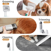 Offre Spéciale Sèche-Poils Aspirateur pour Animaux Brosse de Toilettage Chien Chat Faible Bruit Aspirateur Électrique Kit de Toilettage Multifonctionnel pour Animaux