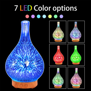 Diffuseur d'arômes en verre 3D Yx3d 001, humidificateur ultrasonique avec lumière LED pour la maison, la chambre à coucher, l'aromathérapie, capacité inférieure à 0,5 L - Product Image 3