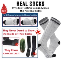 Chaussettes chauffantes électriques rechargeables 7,4 V pour le ski, avec batterie et application de contrôle à distance, fournisseur BSCI en gros pour l'extérieur