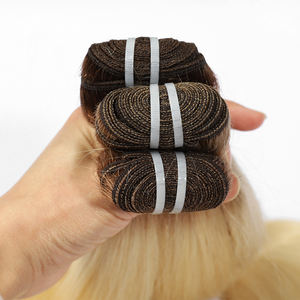 Оптовая продажа, 100% необработанные натуральные человеческие волосы, завязанные вручную, выровненные по утку кутикулы, прямые качественные окрашенные натуральные стильные преимущества мягкости - Product Image 2