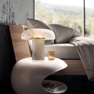 Lampe de table moderne en forme de champignon, LED E27 220V, protection des yeux, pour chambre à coucher, bureau, éclairage décoratif - Product Image 4