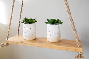 <span class=keywords><strong>Étagère</strong></span> murale flottante moderne en bambou avec <span class=keywords><strong>corde</strong></span>, <span class=keywords><strong>étagère</strong></span> de rangement en bambou - Product Image 3