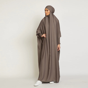 <span class=keywords><strong>Abaya</strong></span> de prière musulmane avec hijab Vêtements islamiques Jilbab Robe musulmane en gros Long Jilbab Modeste Khimar Hijab <span class=keywords><strong>Abaya</strong></span> - Product Image 4