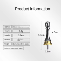 Chi Ren Lure Spinning Wheel - Accessoire de modification de moulinet de pêche en alliage d'aluminium, avec protection anti-choc et équilibrage