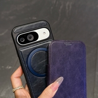 Étui portefeuille en cuir PU Flip TPU de luxe avec étui de téléphone pliant de protection magnétique pour Google Pixel 9 Pro 9A S25 Edge Cases