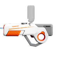 Pistolet à eau électrique en plastique pour enfants de 4 à 6 ans, jeu de tir estival, pistolet à eau automatique avec lumières colorées