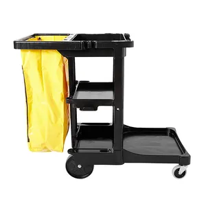 Hospital Folding Janitorial Cart Hotel Room Service Equipment Other Supplies Housekeeping Cleaning Trolley Mop