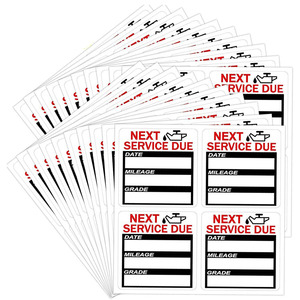 Etichetta Adesiva Personalizzata per Cambio Olio, Stampa Impermeabile, <span class=keywords><strong>Adesivo</strong></span> Promemoria per Servizio <span class=keywords><strong>Auto</strong></span> - Product Image 1