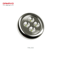 DAMAVO Lampe LED Submersible en Acier Inoxydable à Haute Luminosité, Étanche IP68, Lampe Sous-Marine pour Bateaux, Opérations de Plongée, Chine