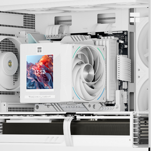 Enfriador de CPU Thermalright Spirit 120 VISION SNOW con 7 Tubos de Calor, Ventiladores ARGB Dobles de 2150 RPM para LGA1700 AM5, Presenta una Alta Definición - Product Image 6