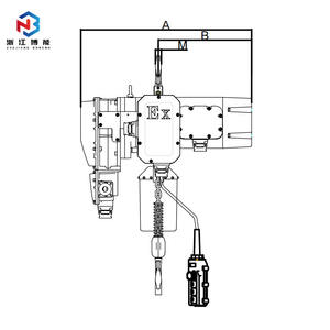 Palan électrique 5T mécanisme d'entraînement à chaîne à faible entretien pour les opérations minières BT4 palan à chaîne électrique antidéflagrant - Product Image 4