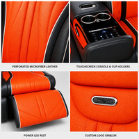 Banc en cuir 3 places CTZY262D4 avec réglage indépendant du dossier pour modification de la rangée arrière de fourgonnette V Class W447 V250 V260 V300