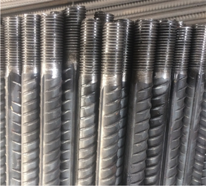 Barra deformada de pernos de techo de 18mm con tuercas de cúpula y placa de acero utilizada para minería y túneles - Product Image 3