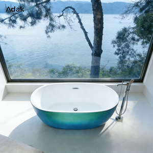 <span class=keywords><strong>Baignoire</strong></span> ovale autoportante en <span class=keywords><strong>acrylique</strong></span> écologique, fonction de trempage, résistante aux taches, finition sans joint, garantie 5 ans, intérieur - Product Image 3
