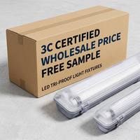 Luminaire LED antidéflagrant Tri-Proof ExdIICT6Gb, tube simple ou double, 0,6-1,2 m, IP66, PC ignifuge