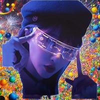 Lunettes Cyberpunk Futuriste à LED 7 Couleurs – Accessoire Punk pour Fête Rave, Déguisement, Rentrée des Classes et Halloween – Acrylique – Vente Flash