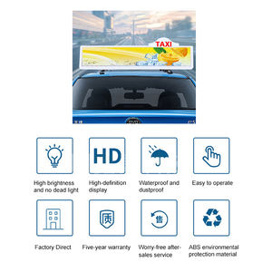 Smart Taxi Led Display Full Color P4 Led Overhead Light Taxi Advertising Overhead Light Car Led Screen Hd Display Costom Factory - Product Image 6