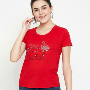 Camiseta Corta para Mujer, de Algodón Grueso, Oversize, con Logotipo Personalizado, Corte Regular, Estilo Casual Urbano - Product Image 1
