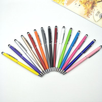 Stylet à bille multifonction promotionnel 2 en 1 de haute qualité avec écran tactile et gravure de logo personnalisé Cadeau personnalisé