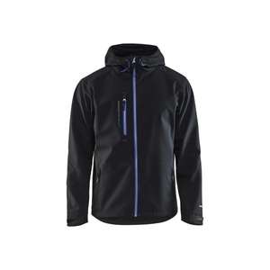 BLAKLADER - 494925179985XXL Chaqueta Softshell Negro/Azul aciano-EAN 7330509459386 CHAQUETAS DE TRABAJO - Product Image 1