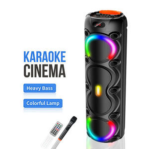 Enceinte de karaoké extérieure GY-4801 BT 4*8 avec éclairage LED RGB sans fil, home cinéma, sortie d'usine en Chine - Product Image 1